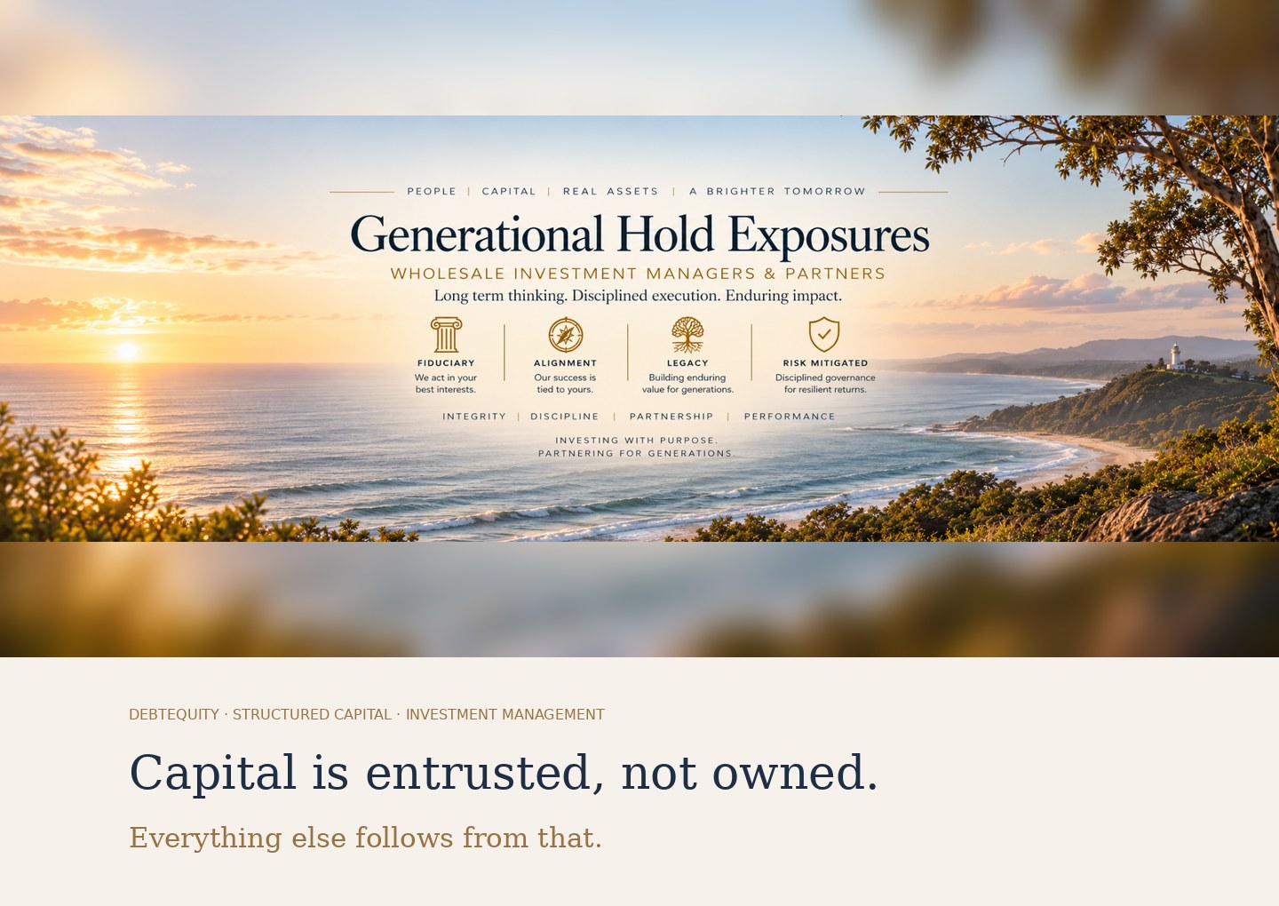 Debtequity — Homepage Cover